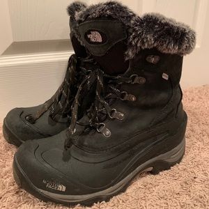 The North Face waterproof, fur-lined boots